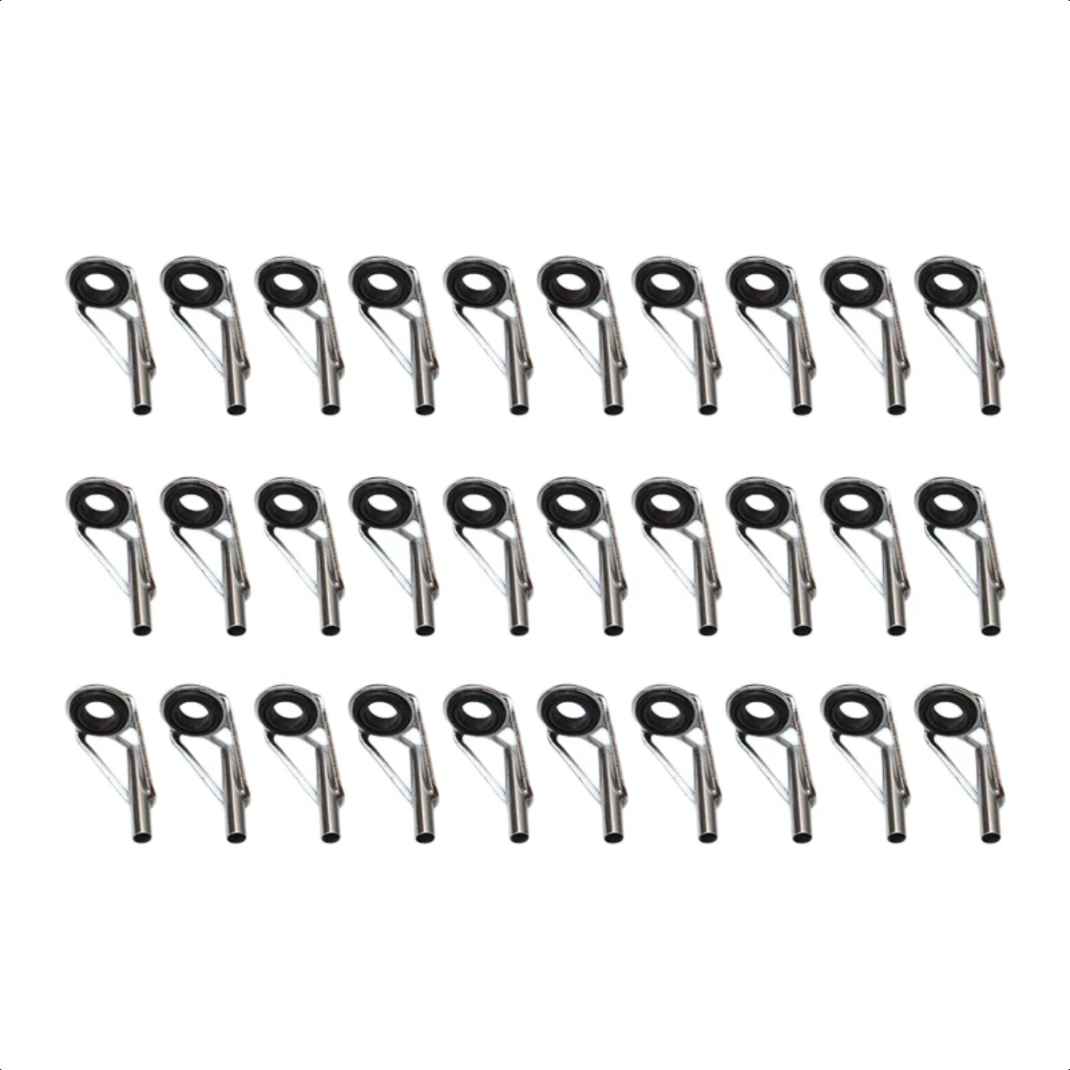 30pcs Set 6 Kinds Fishing Rod Guides Ring Of Stainless Fishing Rod Tip Ring EyeSmooth  Outdoor Supplies Fishing Accessories Gaff