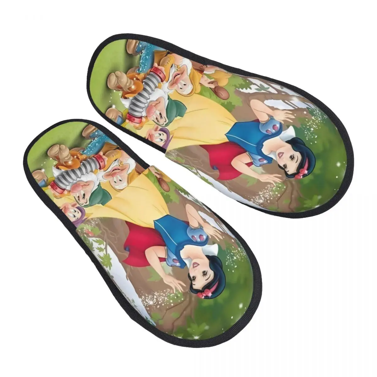 

Пользовательские гостевые тапочки «Белоснежка и семь гномов» для женщин в отеле, анимационные домашние тапочки