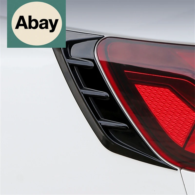 

Fit Front Rear Lamp Eyebrows Decorative Stickers Shark Cheek Vents Bumper Intake Gag Trim Car Styling For Audi A4 B9 2020