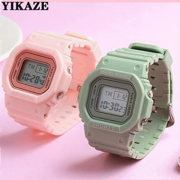 YIKAZE montre de sport garçons filles étudiant LED montre él...