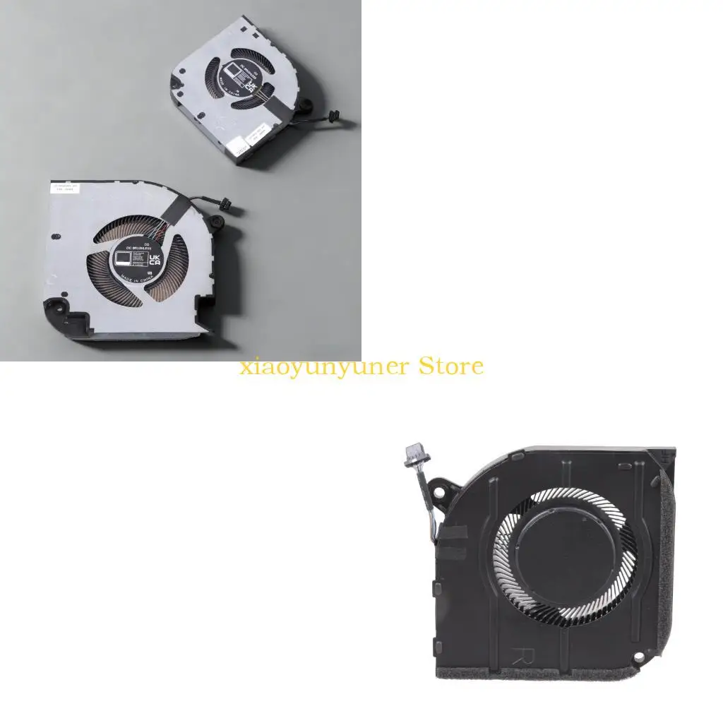 P9JB CPU GPU Fan DC5V 4Pin 4wires Laptops Cooling Fan For 7620 0V7R3C Notebook Radiators