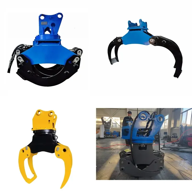 for Multi-functional Hydraulic Rotating Clamp Timber Grab Log Grapple for Mini Excavator