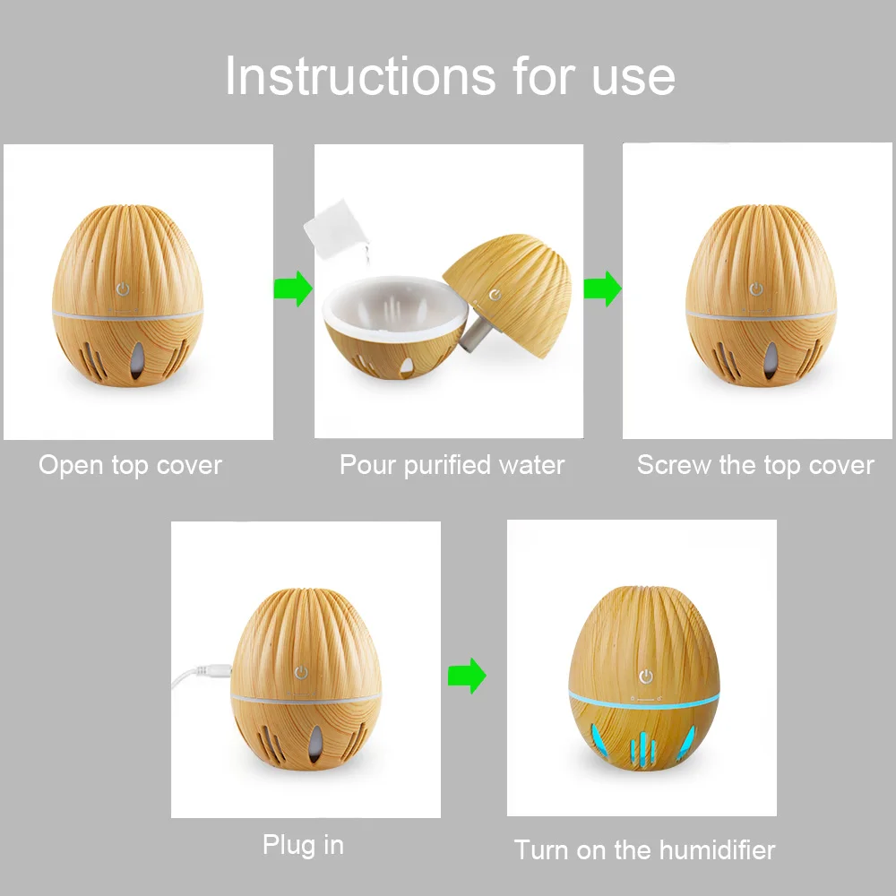 Luxury Air Upgrade  Touch-Control Humidifier with 130ml Aroma Diffuser + Purifier + Mood Lighting