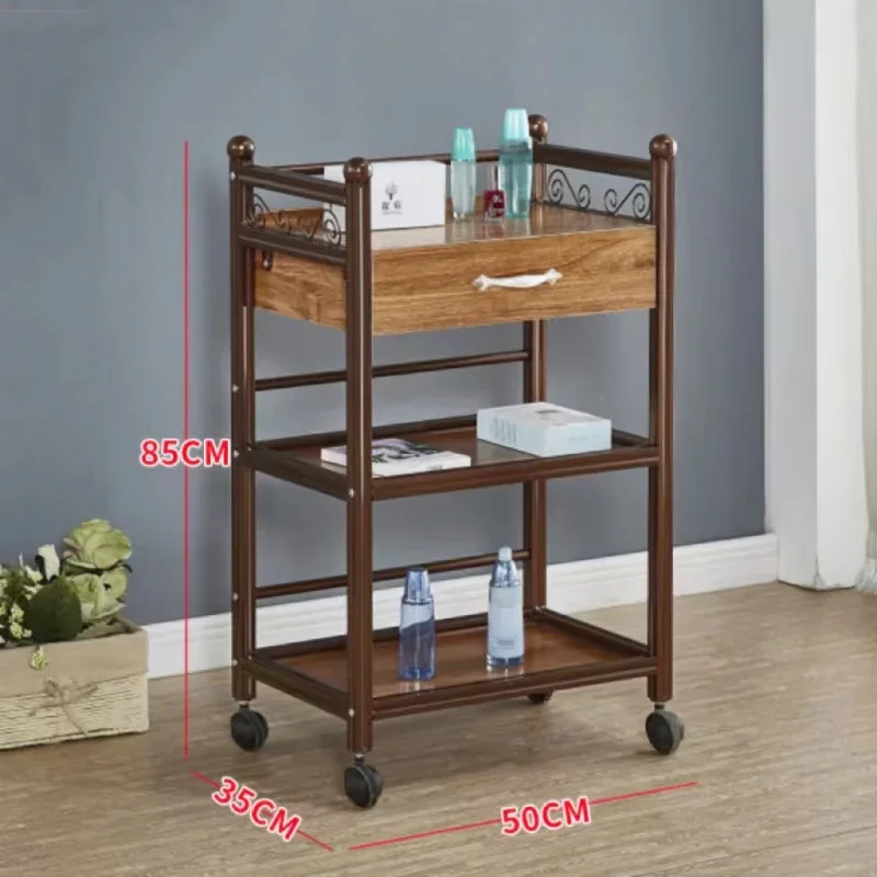 

Nordic Europe Aluminum Cart Hospital Trolley Welding Hair Salon Barber Units Furniture Pedicure Hairdressing Suitcase Marquesa