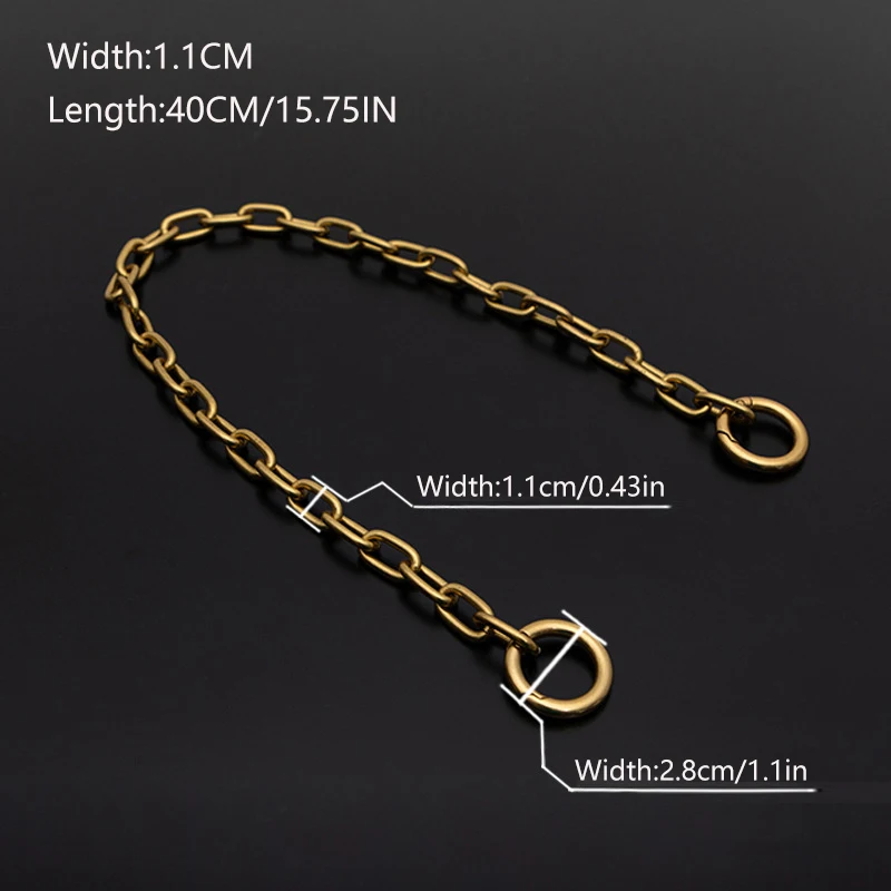 1PC Metal Chain Bag Strap Extension Chain Extension Shoulder Strap Underarm Bags Modification Bag Chain Strap Bags Accessories