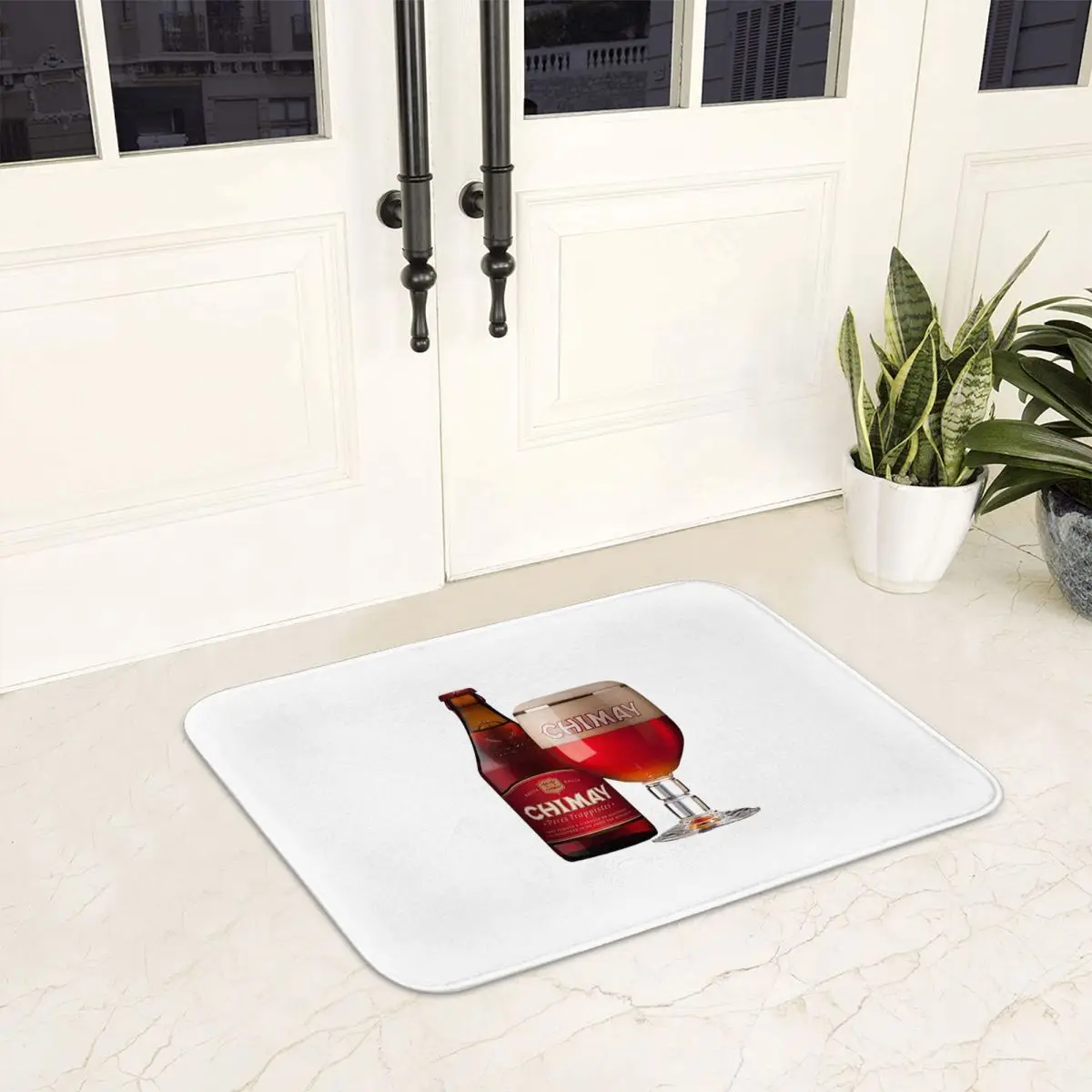 Chimay Logo Doormat Washable Carpet Rug Kitchen Entrance Home Floor Mat for Balcony Footpad Mats