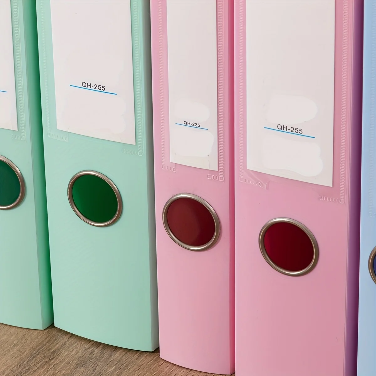 A4 Pastel Plastic File Folders - Heavy-Duty High Quality Document Organizer with Snap Closure, Multi-Color Assortment for Office