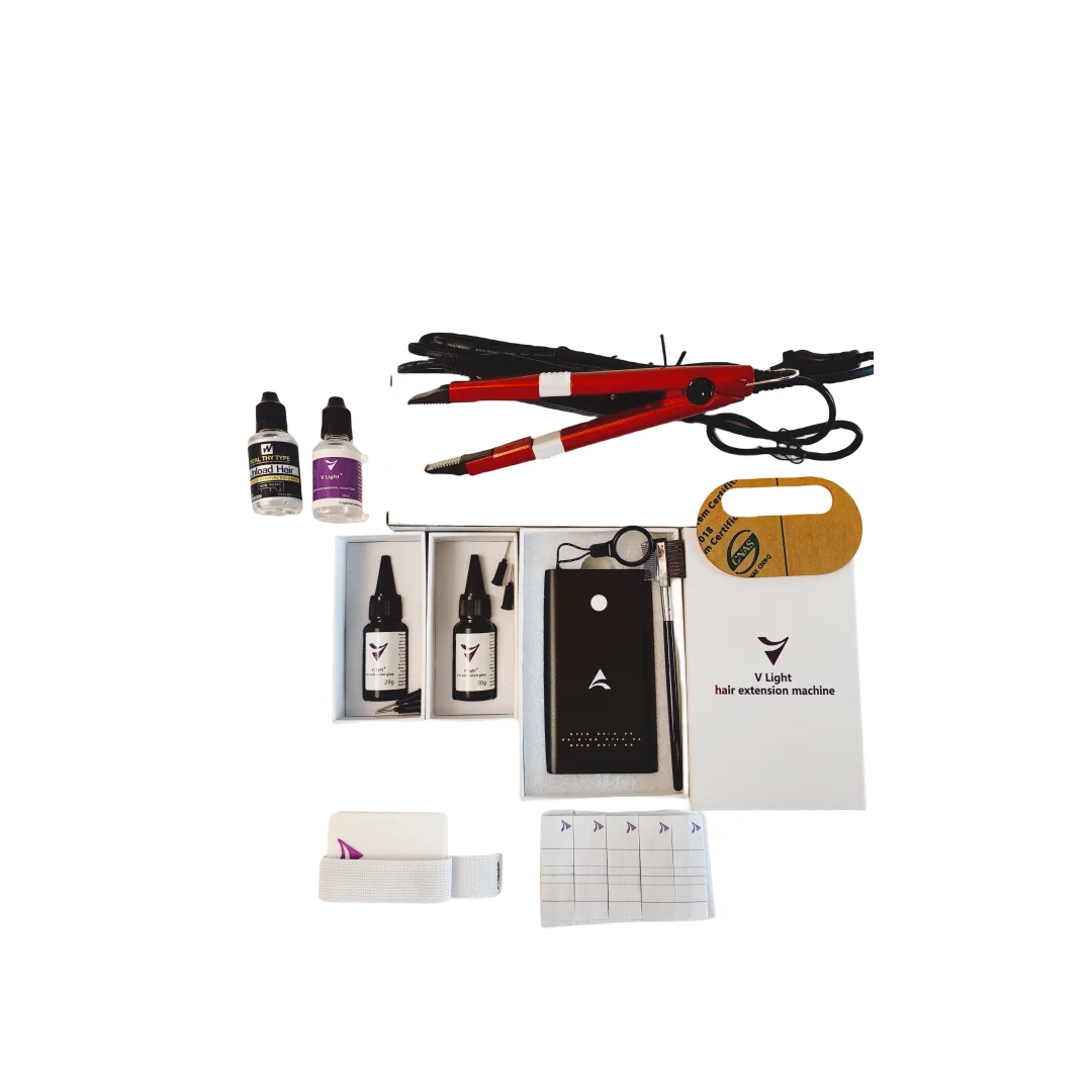 Hot Sell V-Light Hair Extension Set, Pruik Haarstuk Echt Haar Snel Entgereedschap Stevig En Spoorloos Haar Connector