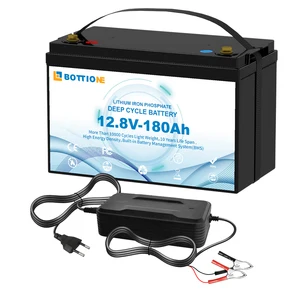 Botación de botas de stock de la UE Batería 12.8V 180AH 300AH Batería de litio con sistema de energía solar BMS con cargador 12V 100AH 12V 200AH 8 Mejor sistema solar de batería de ventas - №3