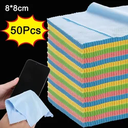 Microfiber Cleaning Cloth Mobile Phone Screen Glasses Camera Lens Cleaner Wipe 8*8cm Polishing Cloth for Silver Gold Jewelry