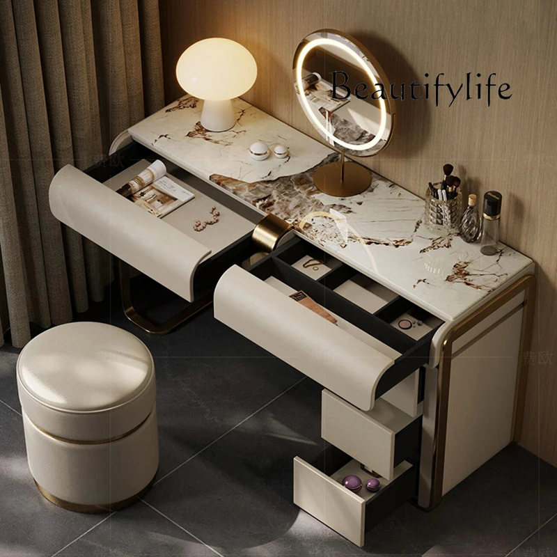 

Decoration Beauty Vanity Table European Trendy Hotel Safe Large Size Dressing Table Irregular Comoda Pra Quarto Home Products