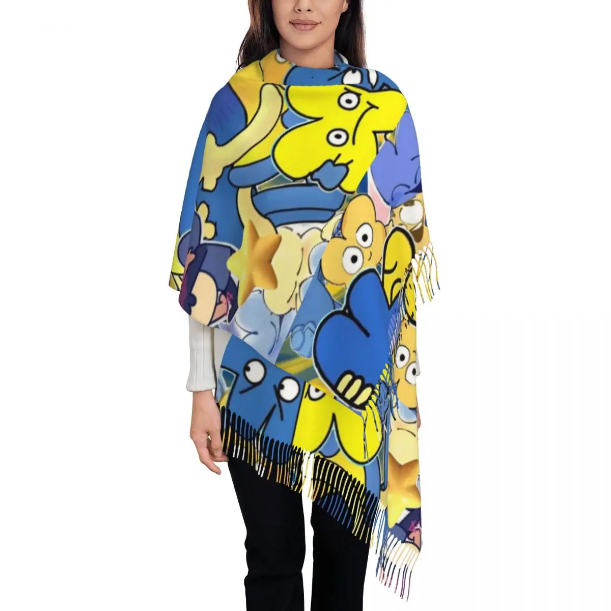 

Bfding Cartoon Scarf for Womens Warm Winter Shawl Wrap Bfdi Long Shawl Scarf Lightweight