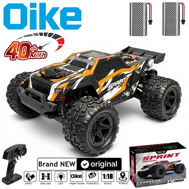 Oike RC Car Remote Control Monster Truck 40KM/H Fast High Speed Drift Racing Vehicle All Terrain 4WD 4X4 Off Road Buggy Toy Gift