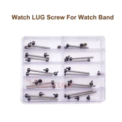 Black and  Gold colour Watch Band Screw Pins for Watchmaker Repair Parts Watch LUG Screw Set Big Size