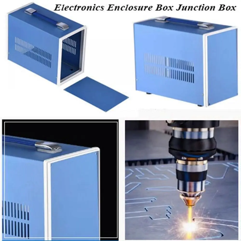 

New Metal Electronic Module Instrument Housing Blue&White Multistyles Junction Box Enclosure Project Case Outdoor Indoor