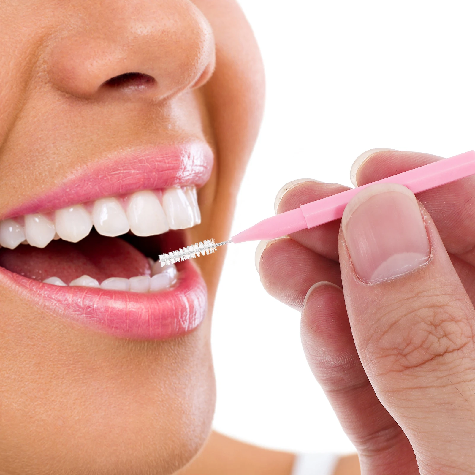 

100 шт. межзубная щетка для брекетов на зубах портативный инструмент для чистки уход за зубами щетки для гигиены полости рта между зазорами клавиатура телефон