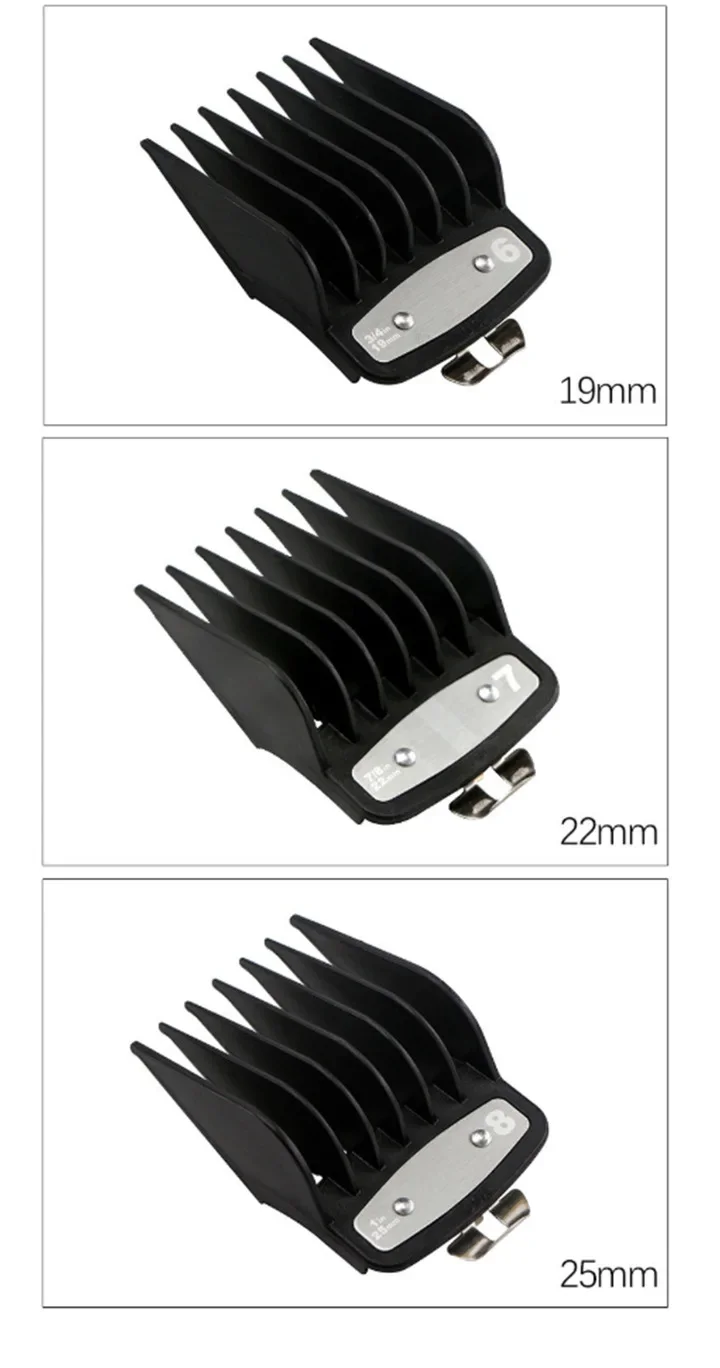 10Pcs/Set Universal Hair Clipper 1.5/3/4.5/6/10/13/16/19/22/25mm Limit Combs Electric Clipper Positioning Comb Replacement Tools