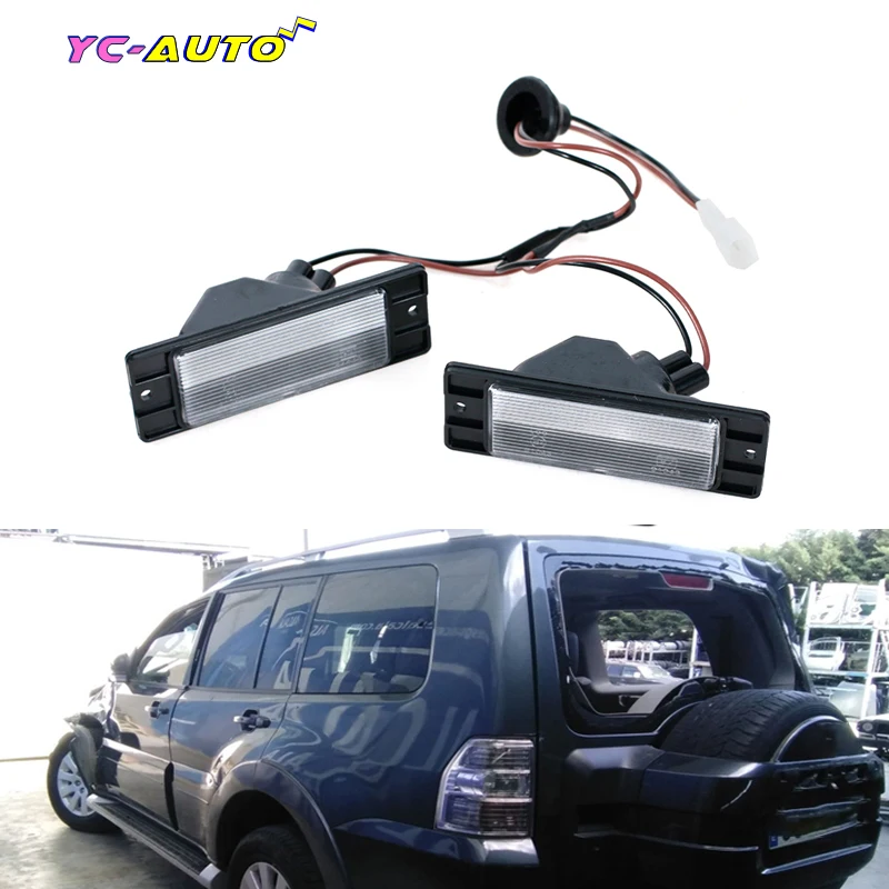 

License Lamp Marker Plate Board Lights Car Accessories For Mitsubishi Pajero Montero V70 V90 For Shogun V80 V60 8341A110