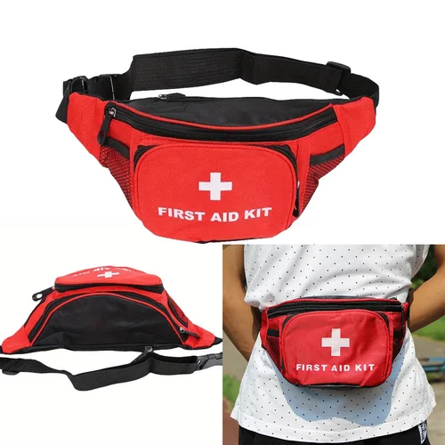 캠핑용 빈 구조 허리 가방, 응급 처치 가방, 의료 보관, 의료 정리함, 야외 응급 생존 달리기