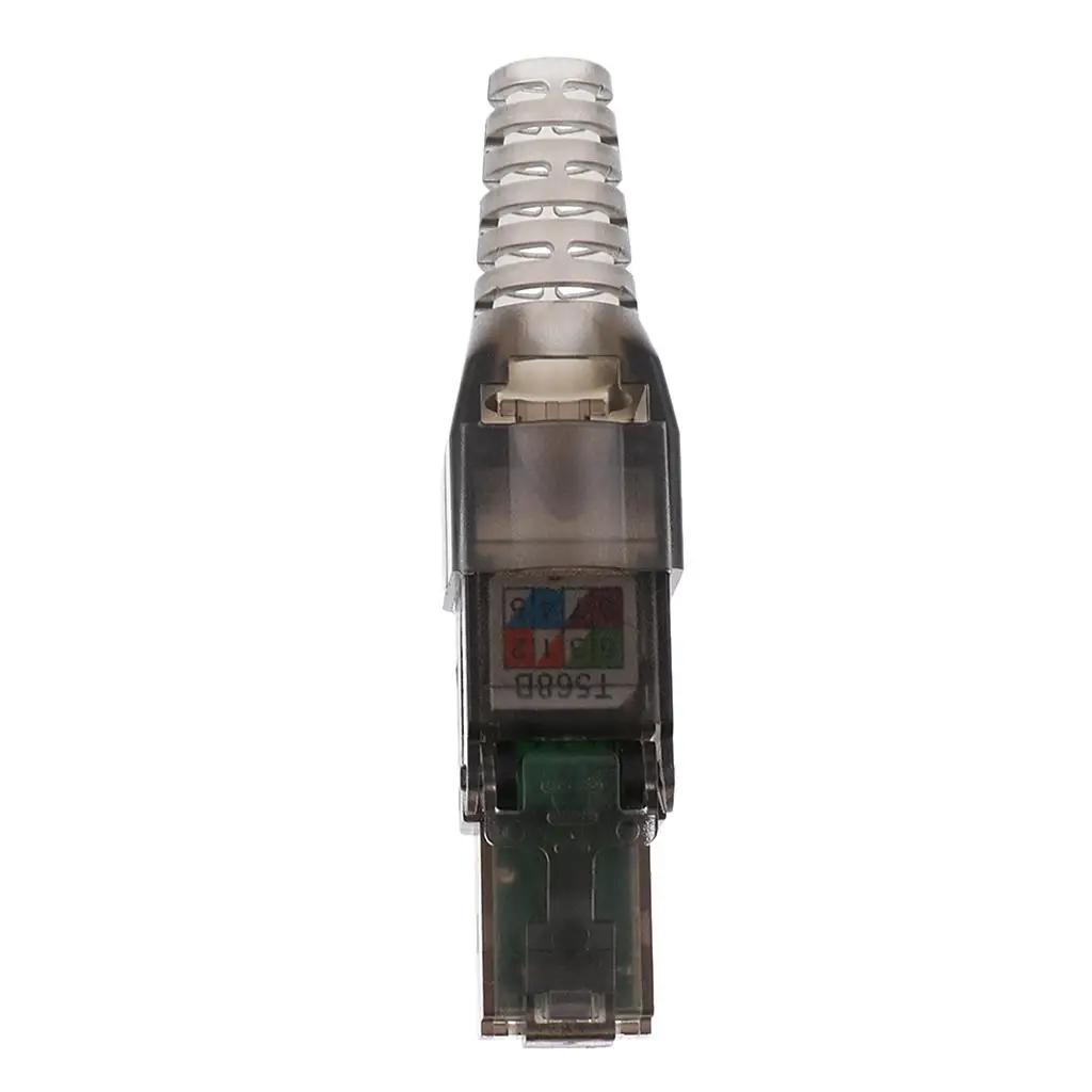 CAT6A CAT7 Ethernet-kabelconnector RJ45 8P8C Netwerkstekkeruiteinde voor standaard