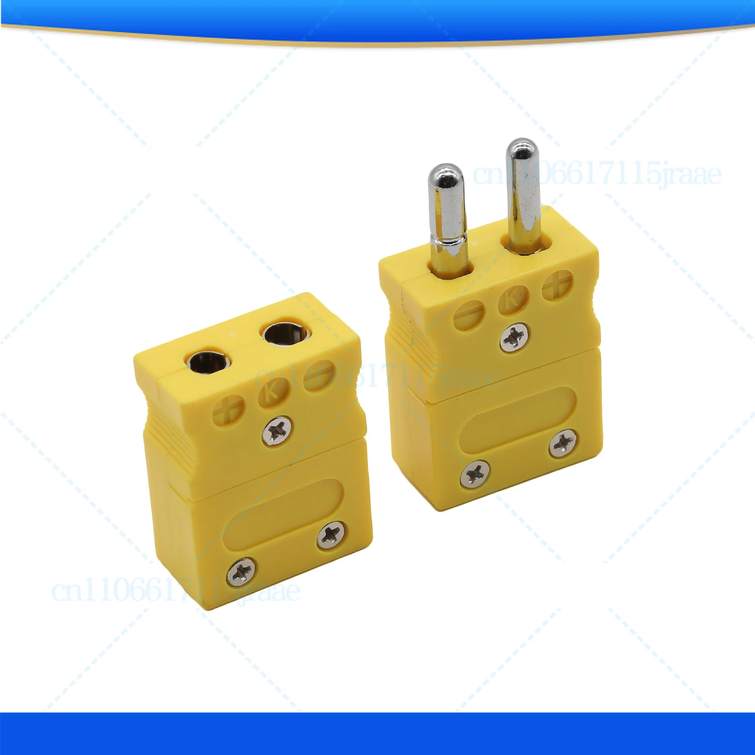 

Термопара типа K, желтый большой разъем для измерения температуры, разъемы «папа» и «мама»