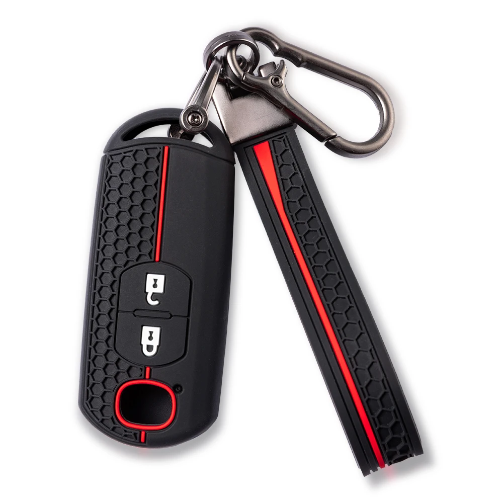 Silicone 2 Buttons Car Remote Key Case Cover Shell for Mazda CX-3 CX3 CX-5 CX5 CX7 CX-9 CX8 2 3 5 6 BL BM GJ Atenza Axela Demio