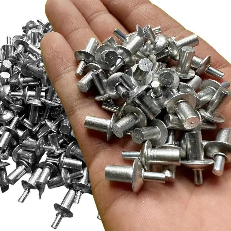 7/9/11mm Aluminum Nail Head Hammer Drive Expansion Rivets Fasteners Percussion Expansion Piercing Knock Selp-tapping Screws Tool