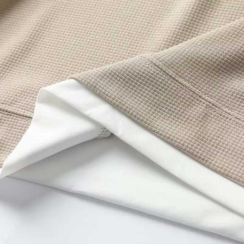 2024 New S-6XL Fashion brand New Summer Waffle Round Neck Short Sleeved T-shirt for Men's Simple and casual Short Sleeved Top image 6