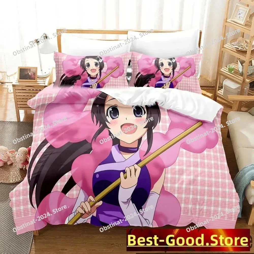 

3D Anime The World God Only Knows Bedding Set Printed single Comforter Quilt Bed Cover Pillow Case 3 Pieces Sets Kids Adult Size