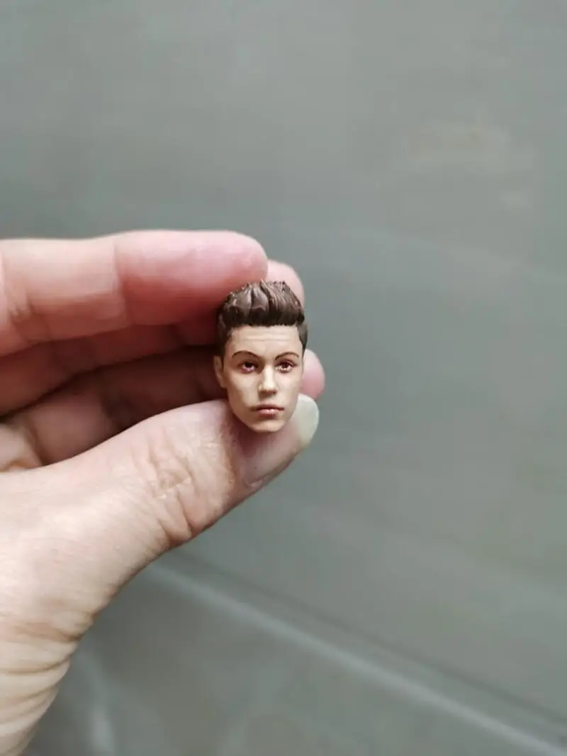 Rzeźba głowy w skali 1/12 Justin Bieber Piosenkarz Gwiazda Żołnierz Model PVC 6-calowa Figurka Akcji Lalka