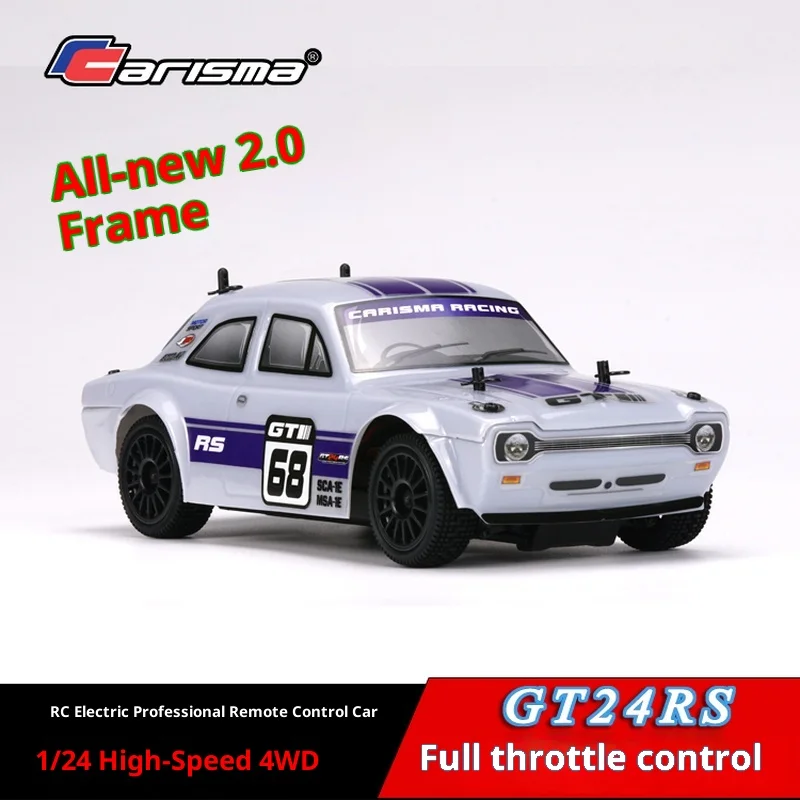 Carisma GT24RS rally auto professionele afstandsbediening auto 1/24 vierwielaandrijving mini muggen auto RC model auto