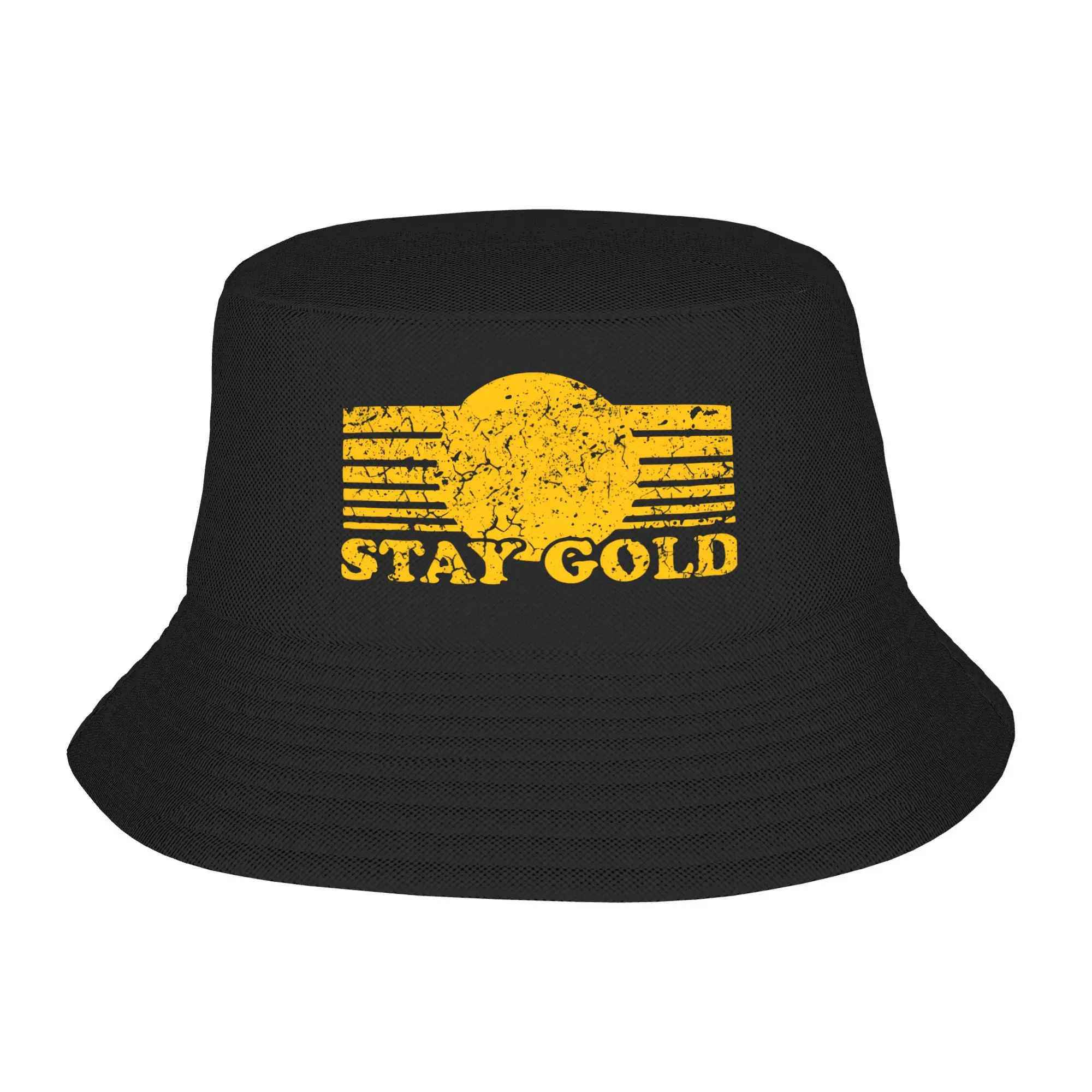 The Outsiders Bucket Hat Stay Gold Hip Hop Fisherman Caps Breathable Hunting Sun Hats For Women Fashion Design Cap