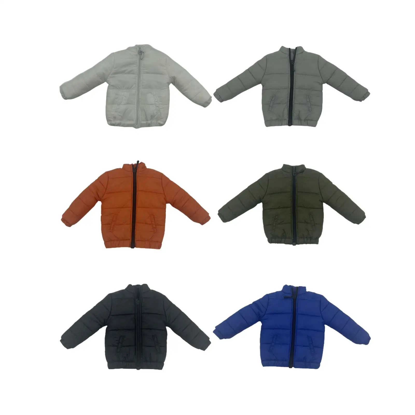 Handgefertigte Daunenjacke für 1/6 Puppen, Anziehkleidung für 12-Zoll-Puppenmodelle