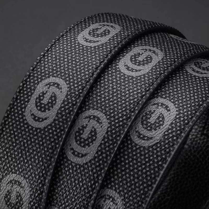 جديد جلد طبيعي عصري مطبوع حزام رجالي الاتجاه الأعمال تنوعا حزام الجينز الرجال أحزمة العلامة التجارية الفاخرة للنساء #4