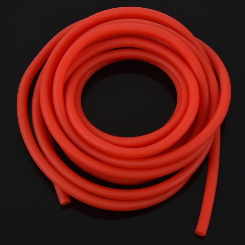 2X Tubing Exercise Rubber Resistance Band Catapult Dub Slingshot Elastic, Red 2.5M