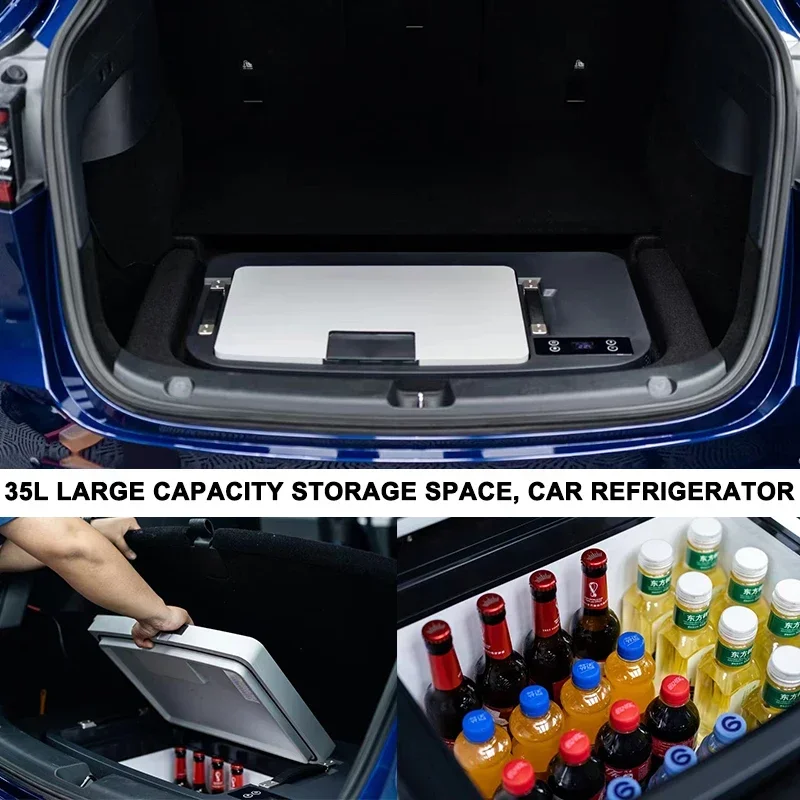 2024 for Tesla Model Y Model 3 35L 12V automotive refrigerator compressor cooling box refrigerator