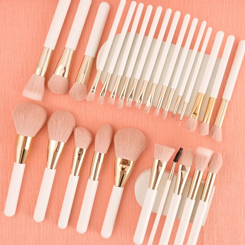 사진 스튜디오 메이크업 아티스트 Academy27메이크업 브러쉬 세트 프리미엄 섬유 강모 부드러운 강모 고급 나무 손잡이 브러쉬