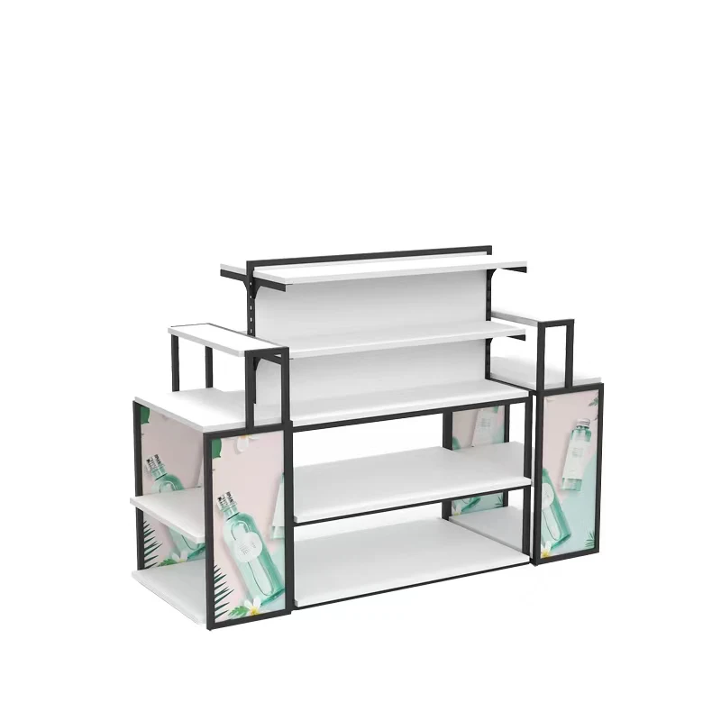 Customized Store Fixture Furniture Cosmetics Shop Decoration Cosmetic Display Shelves Makeup Display Racks Shelf