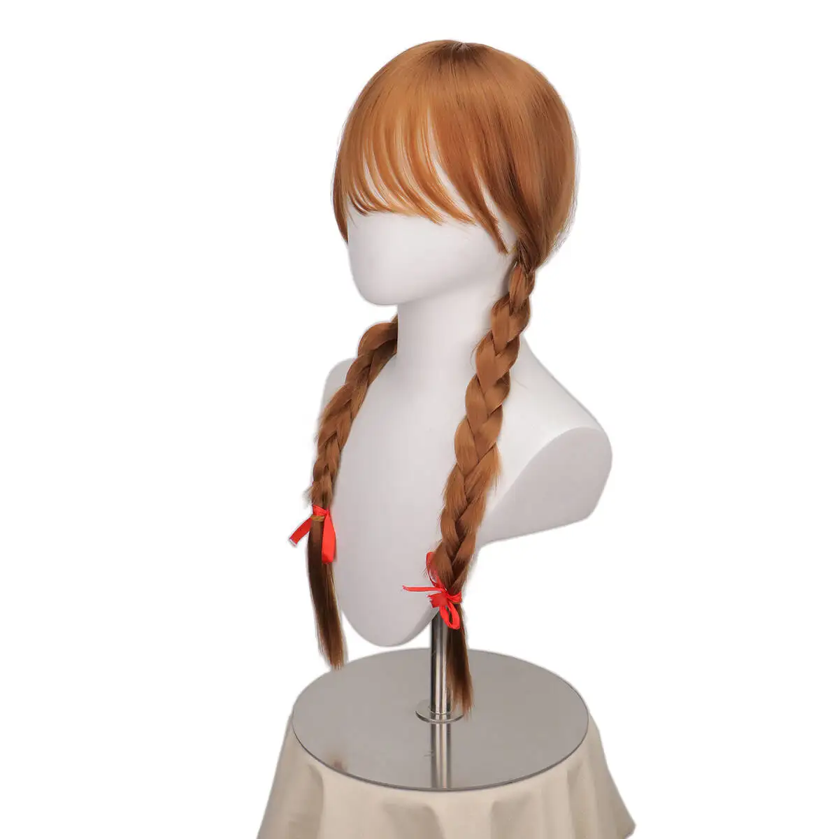 Doll Annabelle Cosplay Wig Long Brown Braided Heat Resistant Synthetic Hair Role Play Wigs view 6