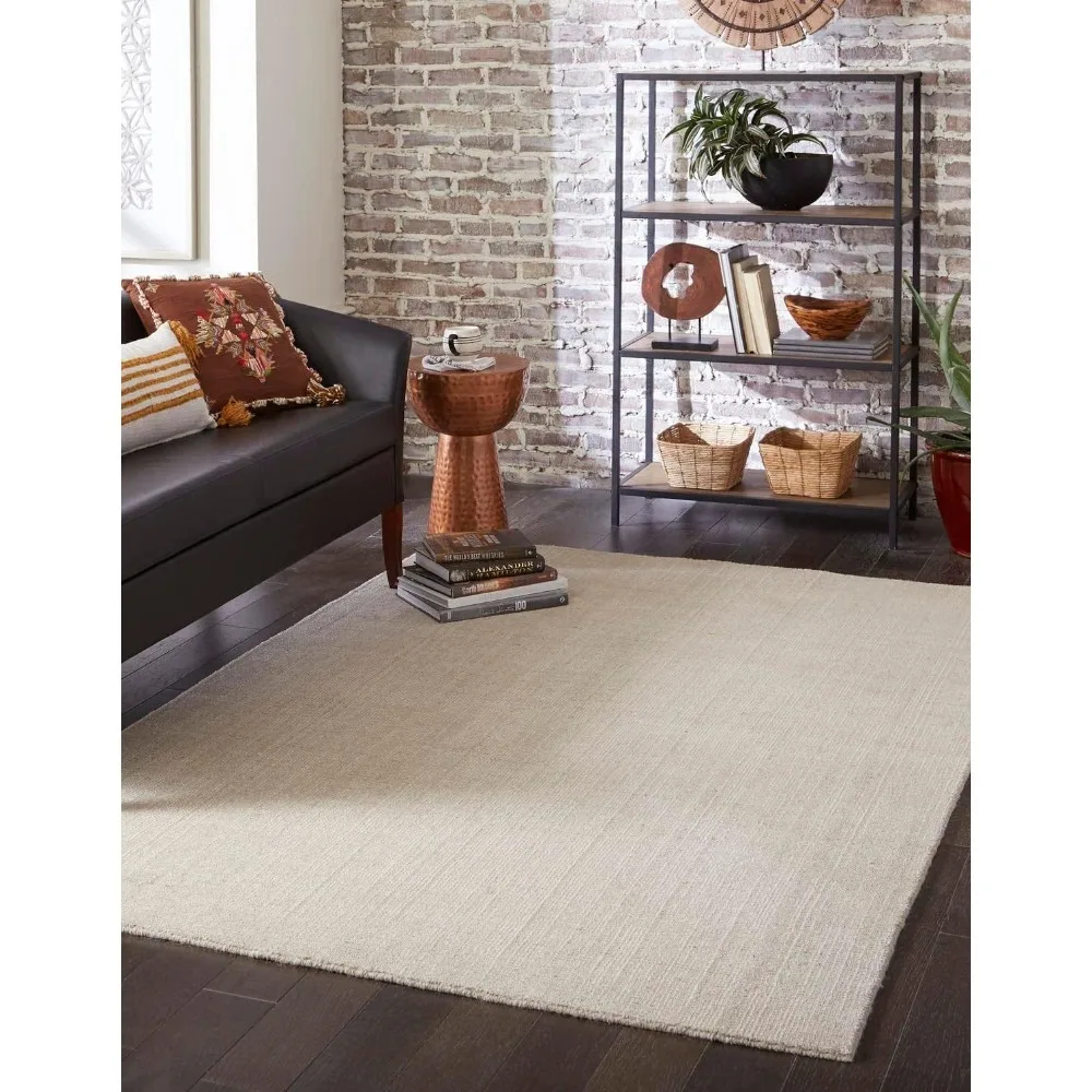 Bedroom Rug - Farmhouse (9' X 12' Rectangle Rugs Living Room Vanilla Bean/ Ivory) Carpets Carpet Home Textile Garden