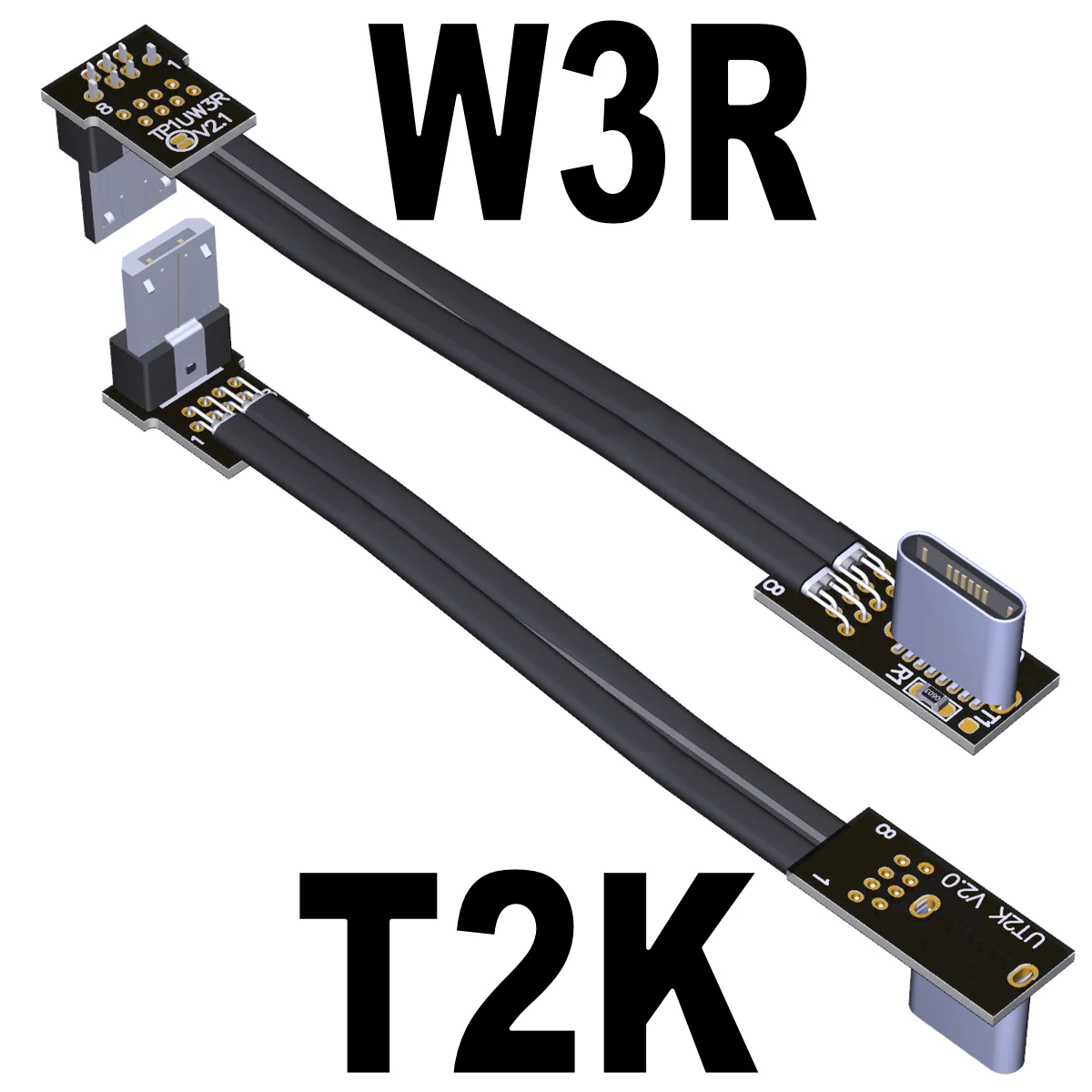 FFC Tipe-C USB 2.0 Mikro B Kabel Ekstensi 90 Lipat FPV OTG Slim Datar Lembut FPC Charge untuk Brushless Genggam Gimbal Monitor