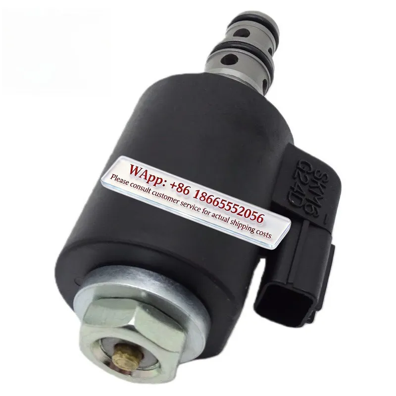 38553-61040 24V cut-off sole noid valve KWE6K-22 is suitable for SK200 excavator mechanical parts
