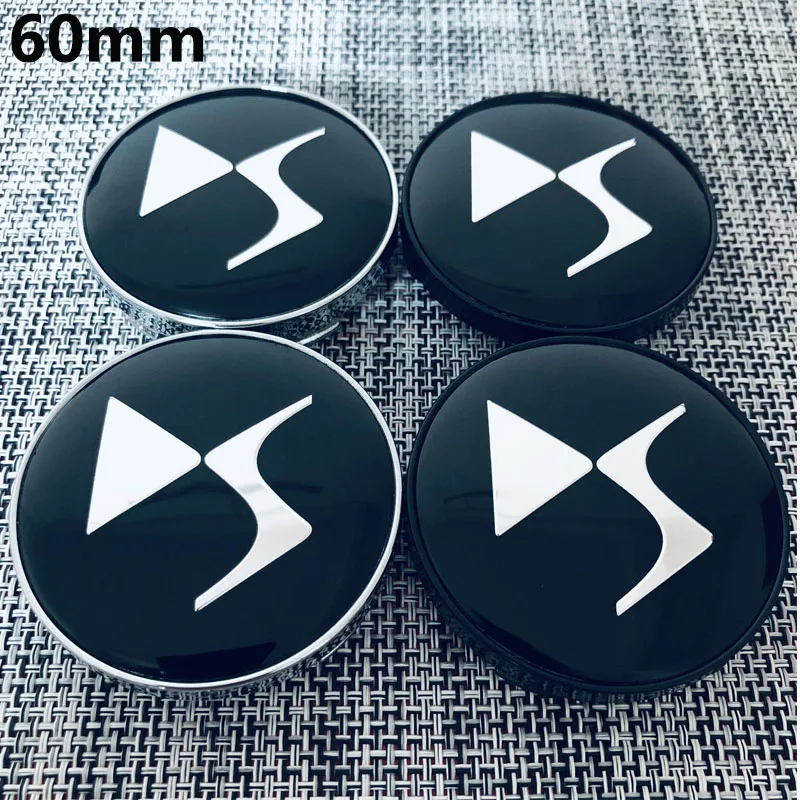 4Pcs /lot 60MM DS Car Wheel Center Hub Caps for DS DS3 DS5 DS6 Deesse PSA logo Stylish Hard Wearing Replacement Dust Cover