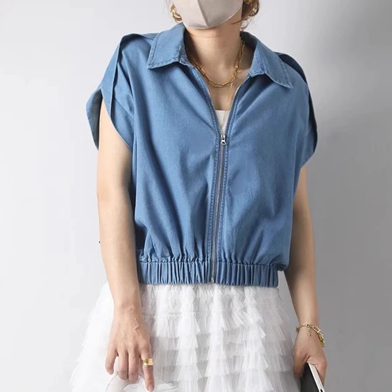 

Летние джинсовые рубашки с короткими рукавами, женское тонкое джинсовое пальто для горячей погоды