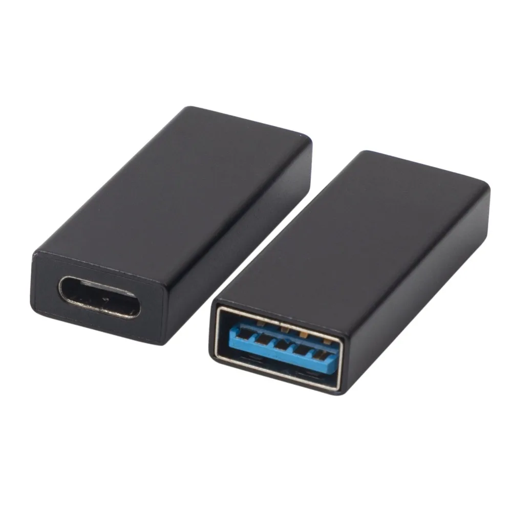 High Speed USB C USB 3.1 Type C Female to USB 3.0 A Female Adapter Converter Adaptor 5gbps Aata Transmission Black Silver