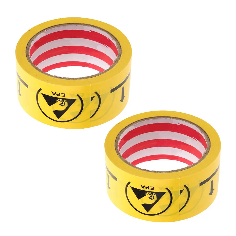 

Caution Tape Roll Electrostatic Warning Decal Sturdy Adhesive Durable Antistatic Area Clearly Marked Easy Use Caution Tape