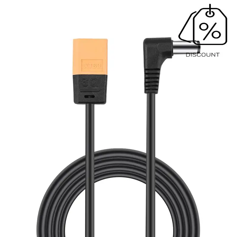 AS96-Para gafas DJI V2 Cable adaptador de carga de batería con enchufe XT60/T/XT60 macho a conector DC Cable de alimentación
