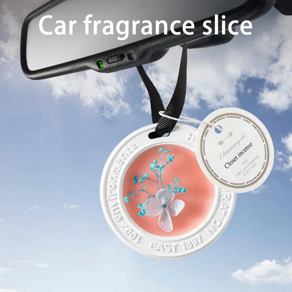 Scented Candle  Useful Fast Diffusion Exquisite  Car Hanging Solid Perfume Piece for Vehicle