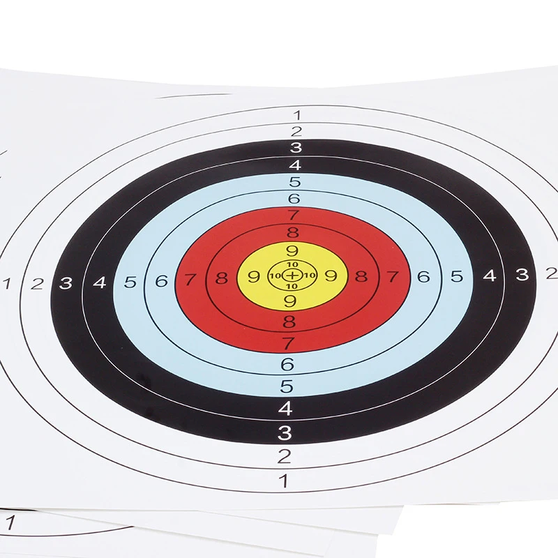 10 Stuks 40X40Cm Boogschieten Doelen Papier Duurzaam Oefen Training Pijl Pijl Darts Papieren Jacht Schieten Accessoires