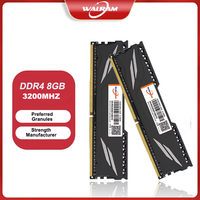 Walram DDR4 3200MHz Memoria Ram DDR4 8GB 3200 2666 1600 MHZ 16GB 32GB DIMM PC Desktop High Compatible Memory Rams With HeatSink